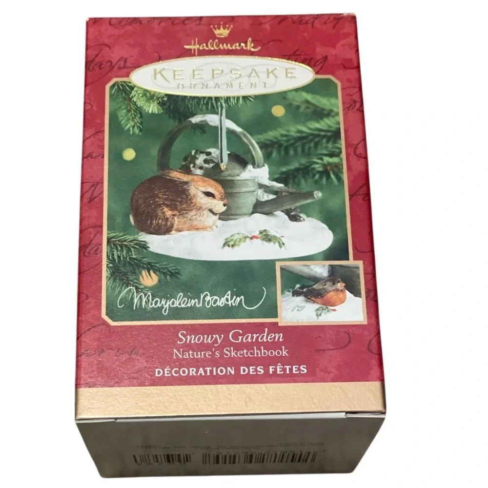 Hallmark Keepsake Ornament Snowy Garden Natures Sketchbook Marjolein Bastin 2000